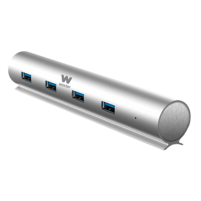 EAN 8435089026702 - Woxter Hub 73 USB 3.2 Gen 1 (3.1 Gen 1) Type-A 5000 Mbit/s Plata imagen 1