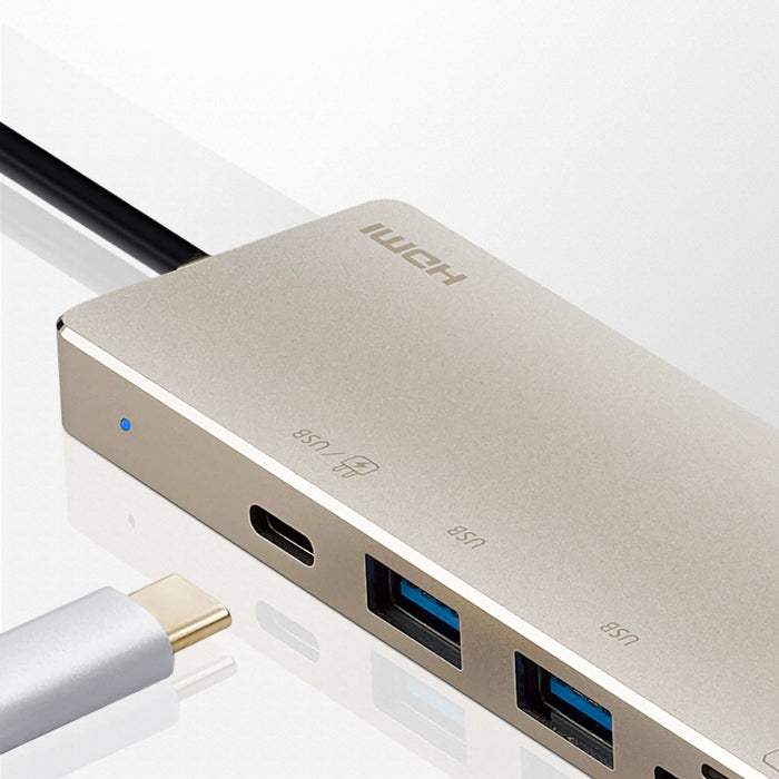 EAN 4710469340642 - ATEN UH3239 Alámbrico USB 3.2 Gen 1 (3.1 Gen 1) Type-C Negro, Oro imagen 8