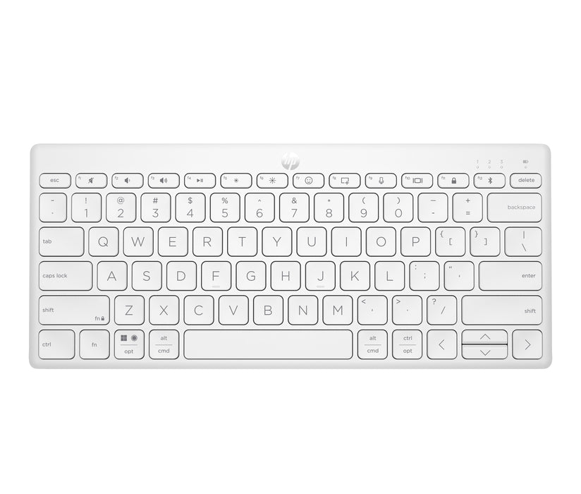 EAN 0196548516735 - HP 350 WHT Compact Multi-Device Keyboard teclado Hogar Blanco imagen 15
