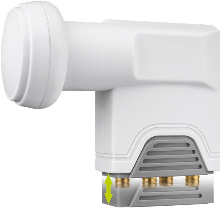 Lnb Universal Goobay Quattro 0,1db Blanco/Gris 67271