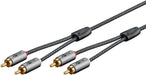 EAN 4040849652929 - Goobay 65292 cable de audio 1 m 2 x RCA Negro, Plata imagen 1