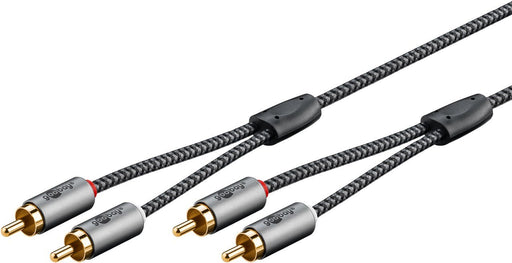 EAN 4040849652929 - Goobay 65292 cable de audio 1 m 2 x RCA Negro, Plata imagen 1