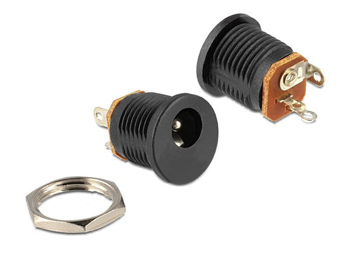 EAN 4043619655038 - DeLOCK 65503 cambiador de género para cable DC 2.1 x 5.5 mm Negro imagen 1