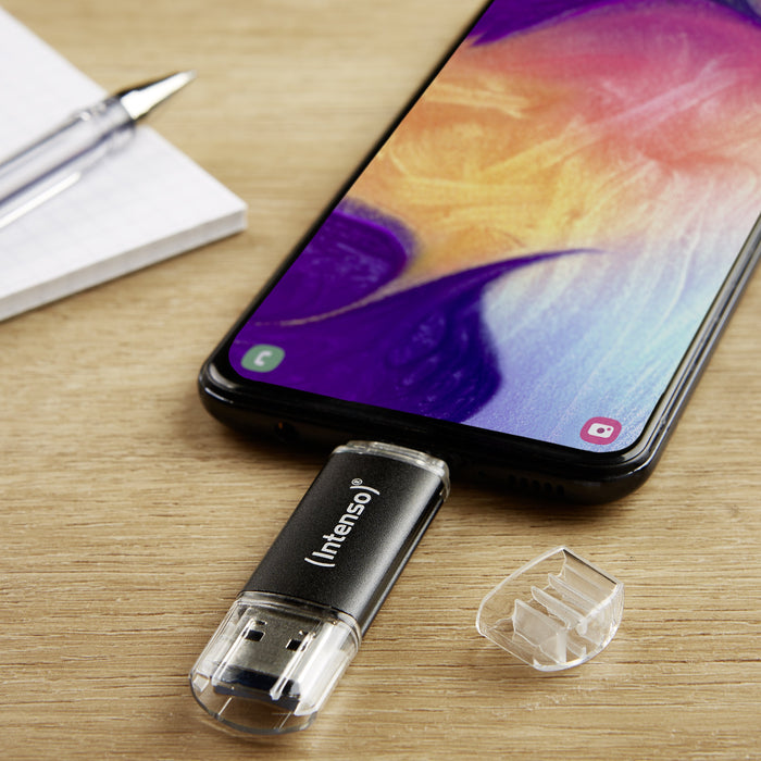 EAN 4034303031290 - Intenso Twist Line unidad flash USB 128 GB USB Type-A / USB Type-C 3.2 Gen 1 (3.1 Gen 1) Antracita imagen 4