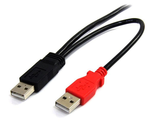 EAN 0065030839174 - StarTech.com USB2HABMY6 cable USB Mini-USB B 2 x USB A 0,48 Gbit/s Negro, Rojo imagen 2