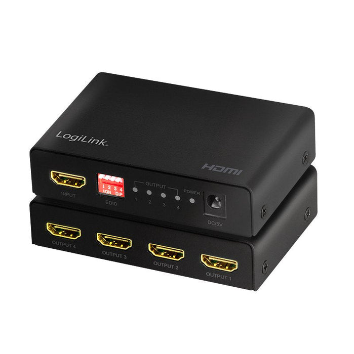 Divisor Hdmi Logilink 1x4 Puerto, 4k / 60hz, Reductor, Edid