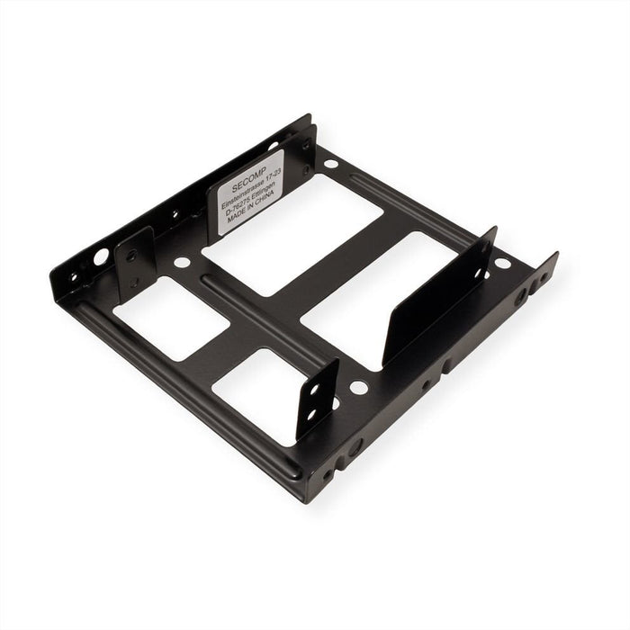 Roline Montageadapter, 3,5 Zoll Rahmen Fr 2x 2.5 Hdd Ssd, Metall, Schwarz