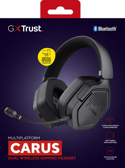 Trust Gxt493 Carus Wireless Headset Blk - Headset - 20 Khz