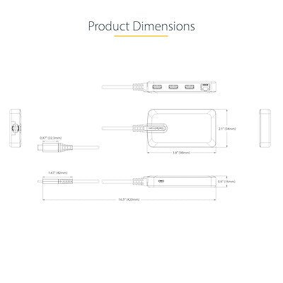 EAN 0065030893268 - StarTech.com 5G3AGBB-USB-C-HUB base para portátil y replicador de puertos Alámbrico USB 3.2 Gen 1 (3.1 Ge imagen 8