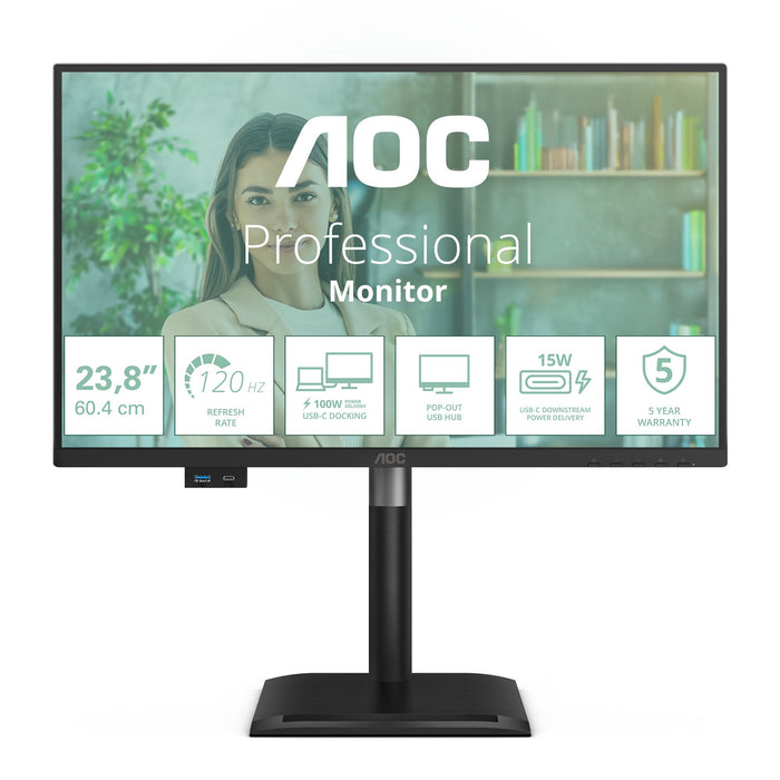 EAN 4038986143172 - AOC 24P4CV pantalla para PC 60,5 cm (23.8") 1920 x 1080 Pixeles Full HD LED Negro imagen 1