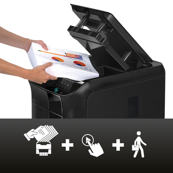 EAN 0043859747719 - Fellowes AutoMax 600M triturador de papel Microcorte 60 dB 23 cm Negro imagen 6