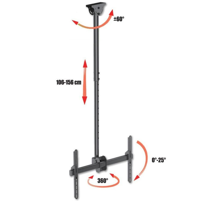 EAN 8057685309357 - Techly ICA-CPLB 946L soporte para pantalla de señalización 177,8 cm (70") Negro imagen 9