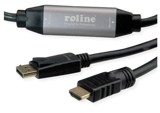 EAN 7630049619203 - ROLINE 11.04.5776 adaptador de cable de vídeo 7,5 m HDMI tipo A (Estándar) DisplayPort Negro imagen 2