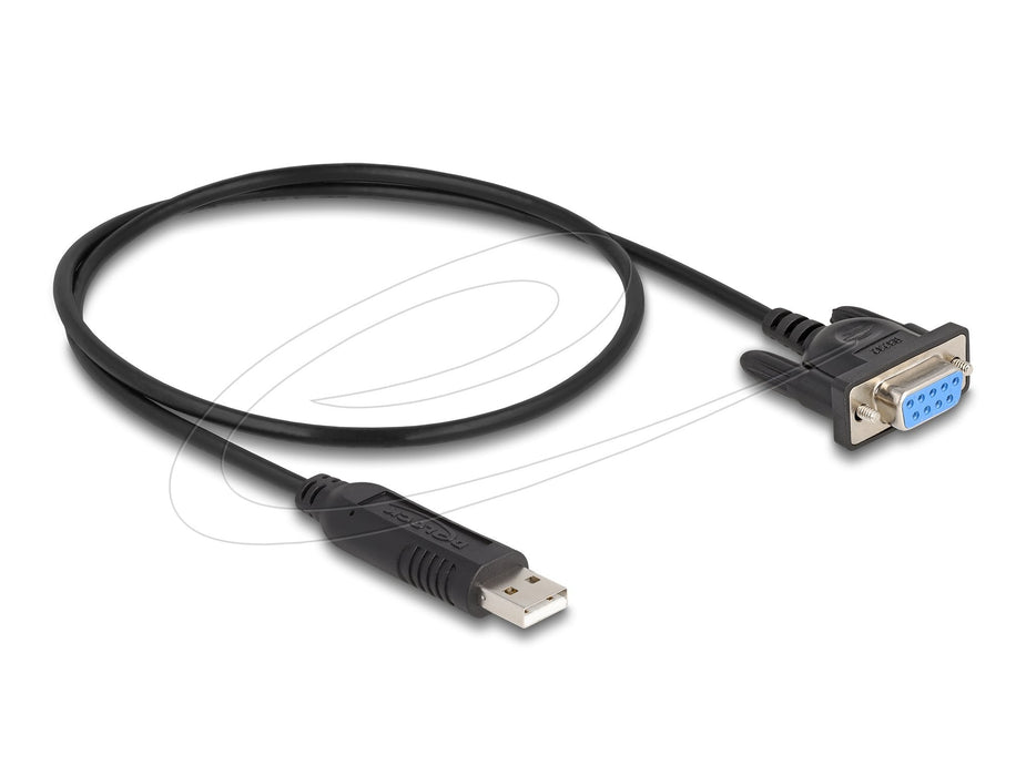 Delock Usb 2.0 A Seriell Rs-232 Adaptador Sub-D 9 Hembra Con Tornillos Kompaktem