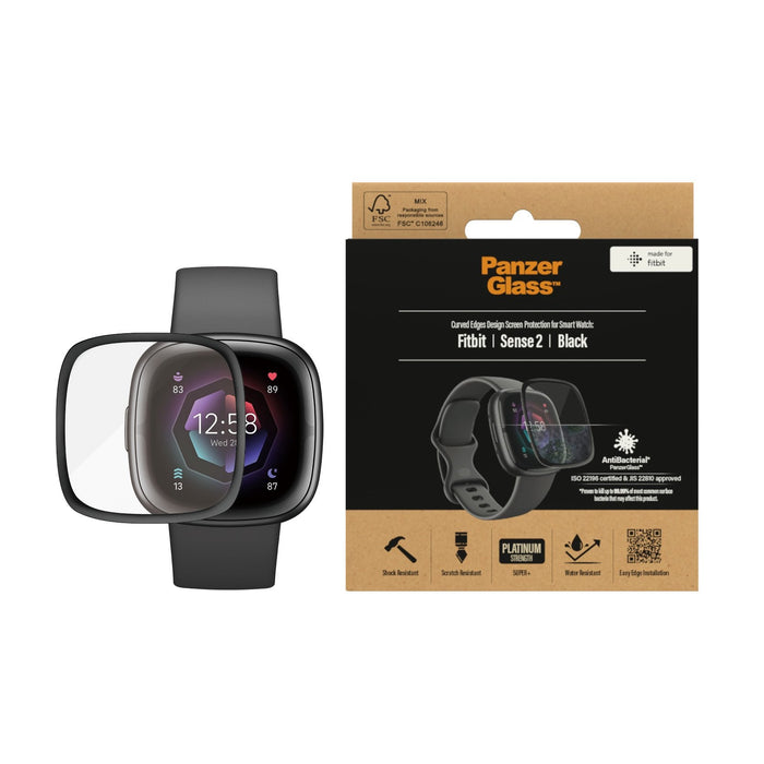 Panzerglass Display Protection For Fitbit Sense 2 Negro = Panzerglass 3667