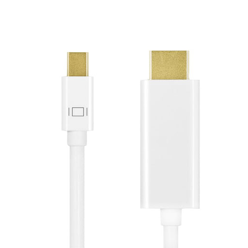 EAN 4052792052275 - LogiLink CV0125 adaptador de cable de vídeo 5 m Mini DisplayPort HDMI tipo A (Estándar) Blanco imagen 2