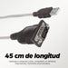 EAN 0766623205153 - Manhattan 205153 cable de serie Negro, Transparente 0,45 m USB A Serial/COM/RS232/DB9 imagen 6