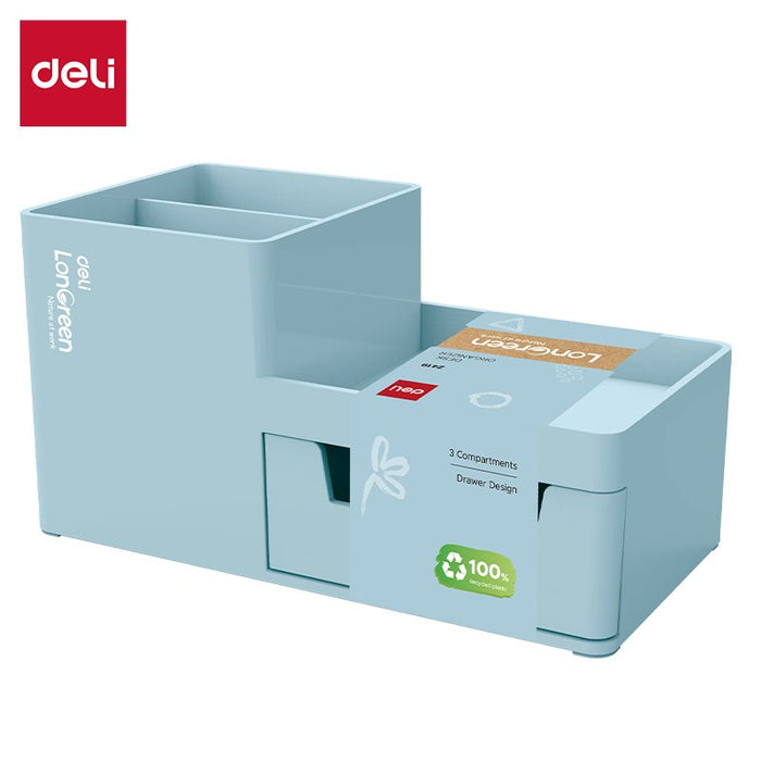 Deli Schreibtisch Organizer Longreen 17,3x8,8x9,2cm Azul Claro