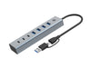 EAN 4015867238288 - Conceptronic HUBBIES20G hub de interfaz USB 3.2 Gen 1 (3.1 Gen 1) Type-C 5000 Mbit/s Gris imagen 1