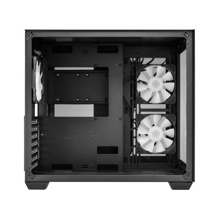 Caja Pc Atx Fsp Cmt380 3 Argb Fan Black