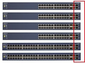 Netgear Fs728ts Prosafe Smart Switch 24 Port 10/100 + 4 Puertos