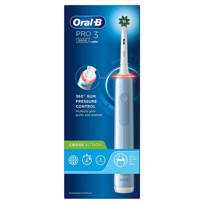 Cepillo Denta Oral-B Pro 3 3000 Cross Adulto L Oscilante Azul