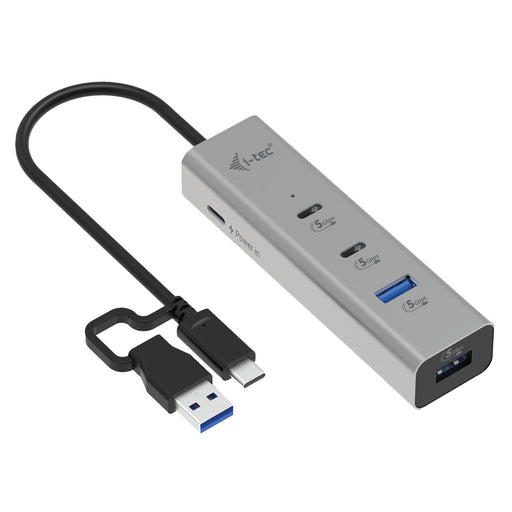 EAN 8595611707247 - i-tec Metal CAHUBMETAL2A2CPD hub de interfaz USB 3.2 Gen 1 (3.1 Gen 1) Type-A + Type-C 5000 Mbit/s Plata imagen 1