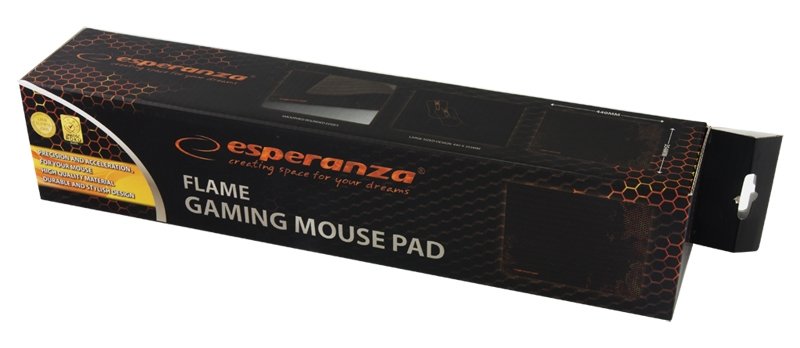EAN 5901299908471 - Esperanza EA146R alfombrilla para ratón Alfombrilla de ratón para juegos Negro, Rojo imagen 4