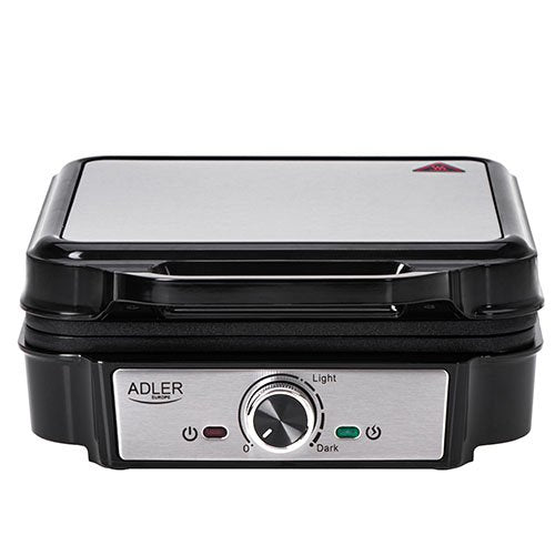 EAN 5905575904973 - Adler AD 3083 gofrera 4 barquillo(s) 1200 W Negro, Plata imagen 2