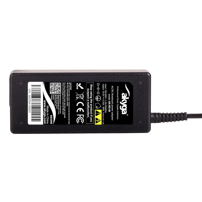 EAN 5901720134479 - Akyga AK-ND-58 adaptador e inversor de corriente Interior 65 W Negro imagen 6
