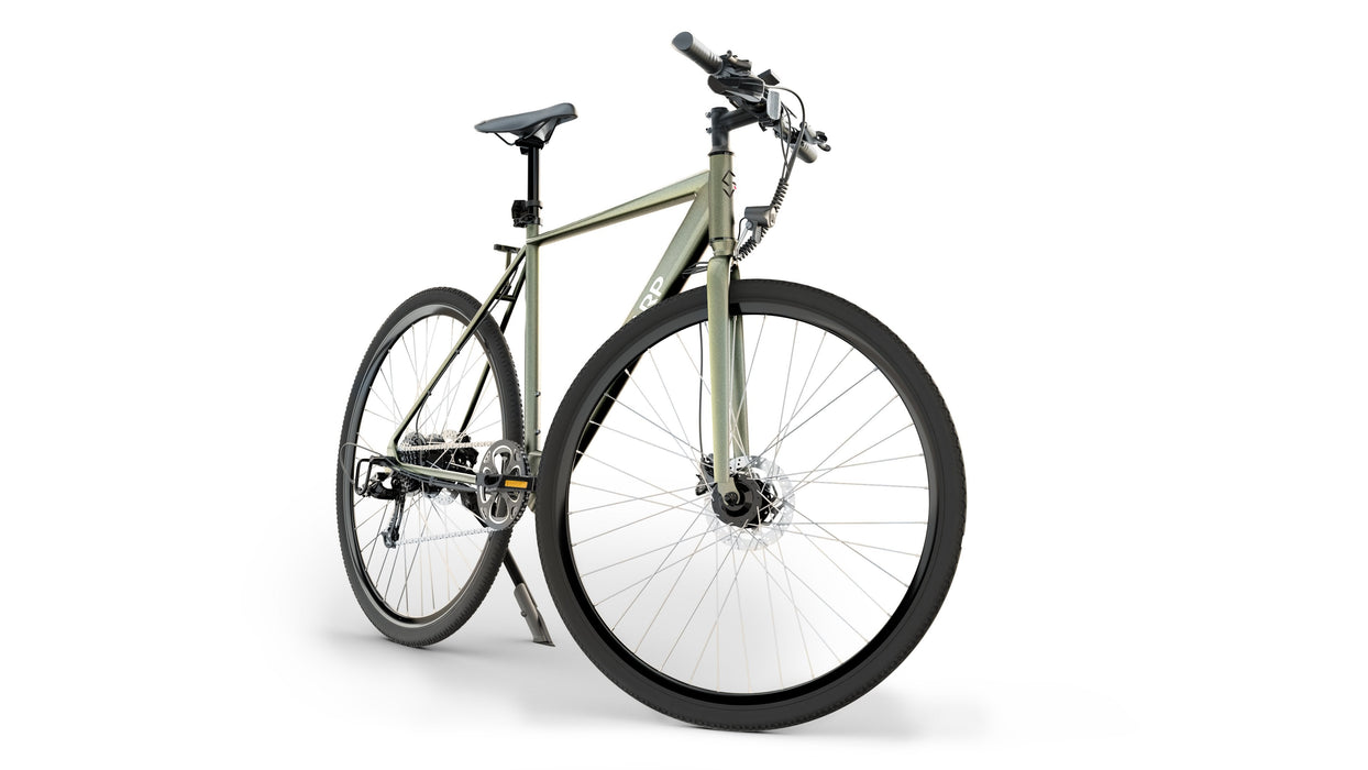 Sharp Gravel E-Bike 250w Motor App 70km GrN Glanz