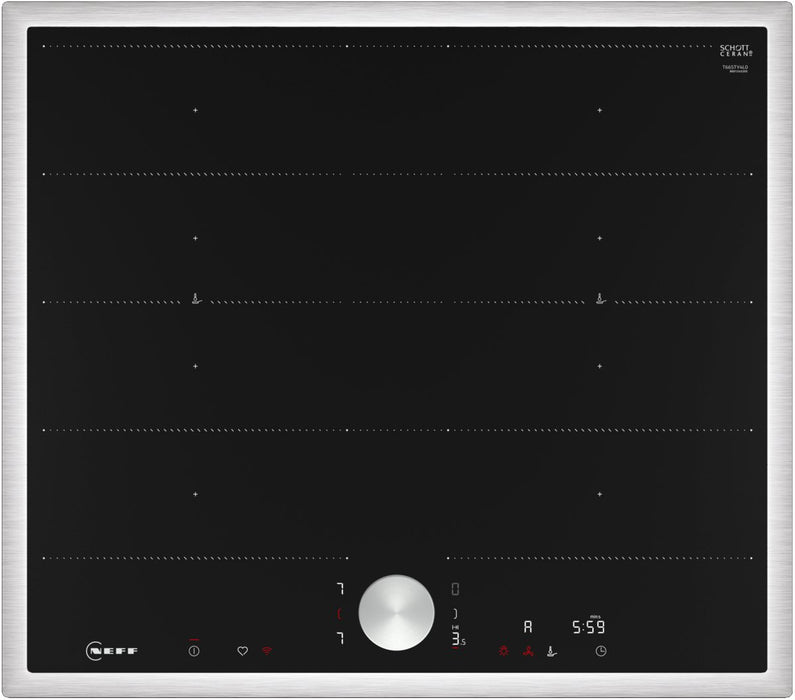EAN 4242004265665 - Neff T66STY4L0 hobs Negro, Acero inoxidable Integrado 60 cm Con placa de inducción 4 zona(s) imagen 1