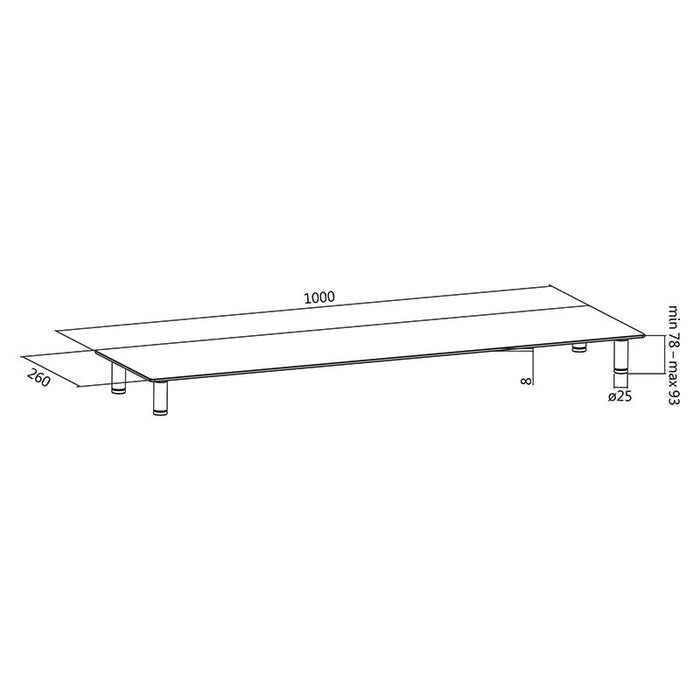 EAN 4052792049039 - LogiLink BP0060 soporte para monitor Escritorio Acero inoxidable, Transparente imagen 10