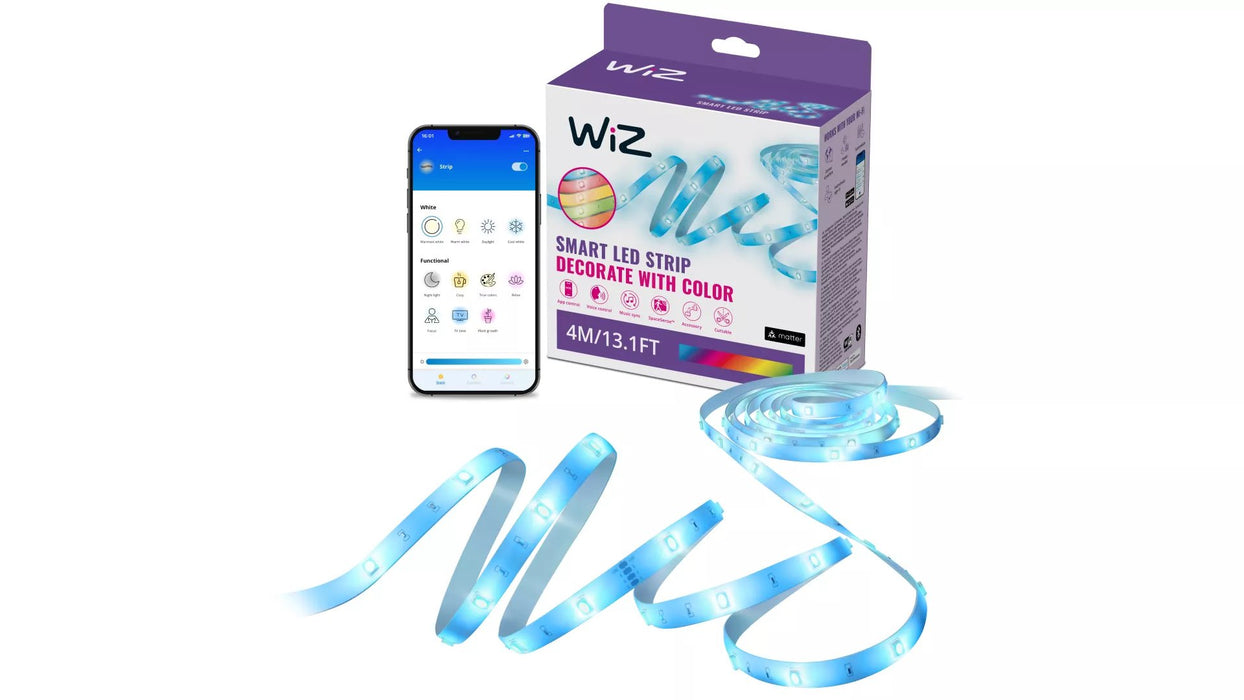 EAN 8720169078222 - WiZ 8720169078222 iluminación inteligente Tira de luz inteligente Wi-Fi/Bluetooth 5,3 W imagen 2