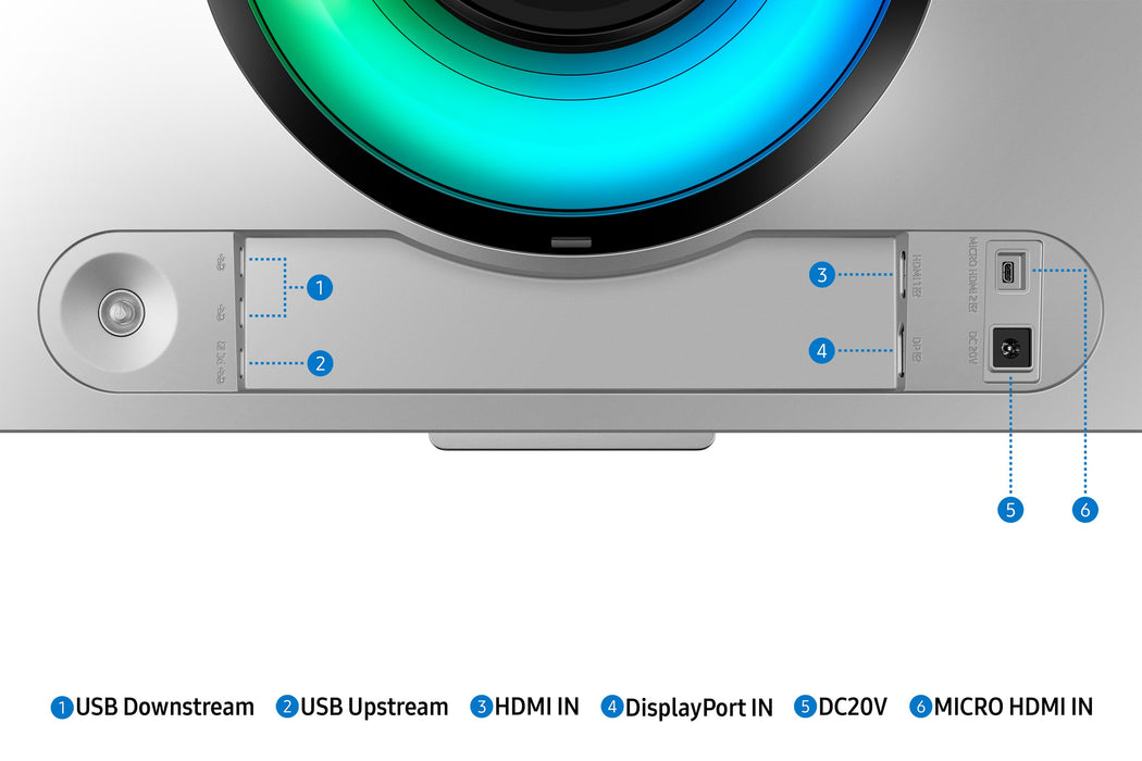 EAN 8806094969658 - Samsung G95SC pantalla para PC 124,5 cm (49") 5120 x 1440 Pixeles Dual QHD OLED Plata imagen 24