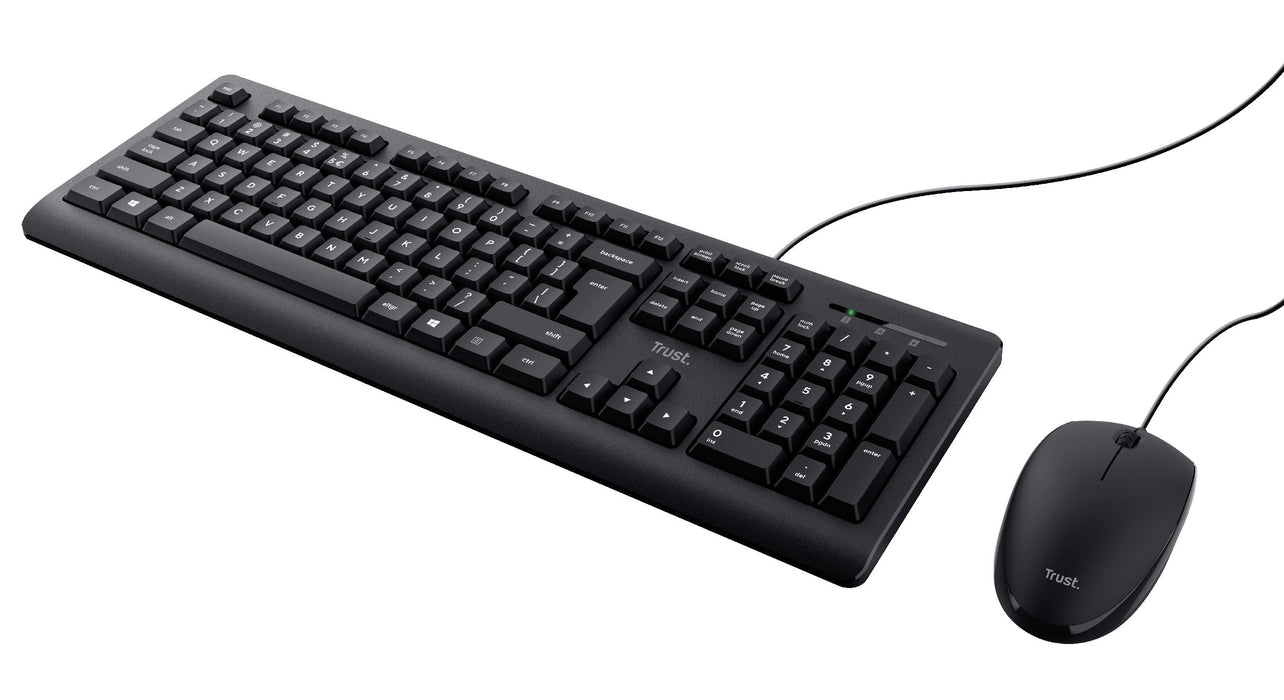 Trust Tkm-250 - Tastatur-Und-Raton-Set - De - Schwarz