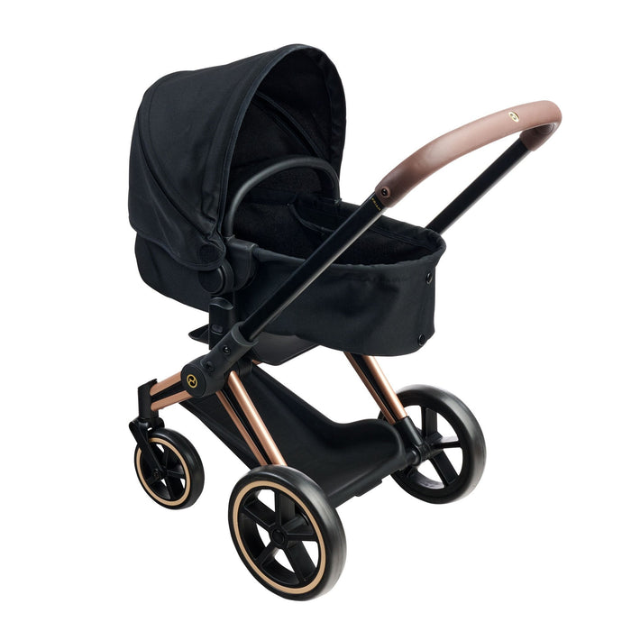 Simba-Dickie Mon Grand Poupon 36-42cm Cybex Puppenwagen (Negro/Roségold) 9000142070
