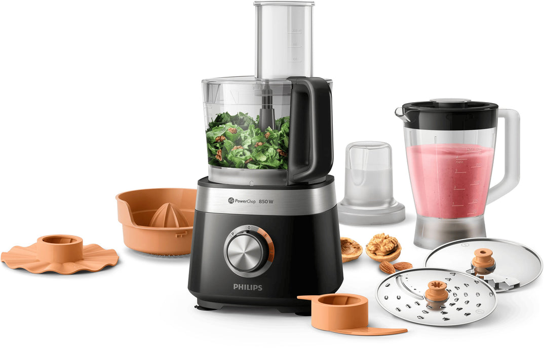 EAN 8710103908401 - Philips Viva Collection HR7530/10 robot de cocina 850 W 2,1 L Negro imagen 5