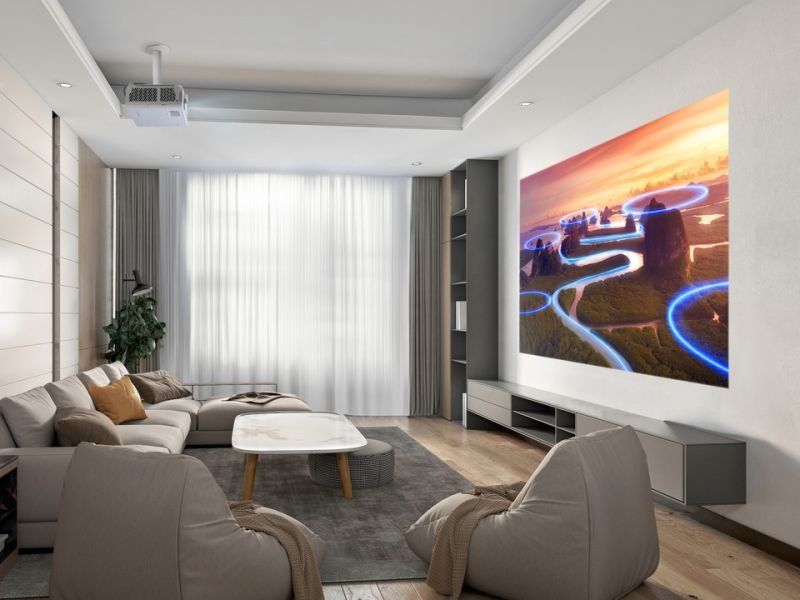Viewsonic Lx750-4k Laser Projector 4k 4000al Hdmix2 10w Speaker Wifi Built-In Gtv