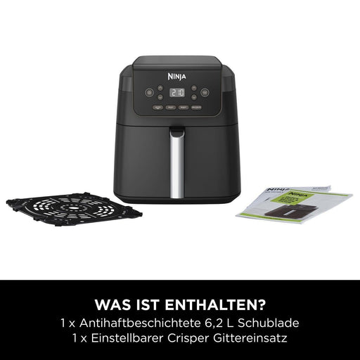 EAN 0622356354950 - Ninja AF170EU freidora Sencillo 6,2 L Independiente 2000 W Freidora de aire caliente Negro imagen 2