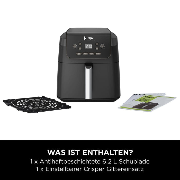 EAN 0622356354950 - Ninja AF170EU freidora Sencillo 6,2 L Independiente 2000 W Freidora de aire caliente Negro imagen 2