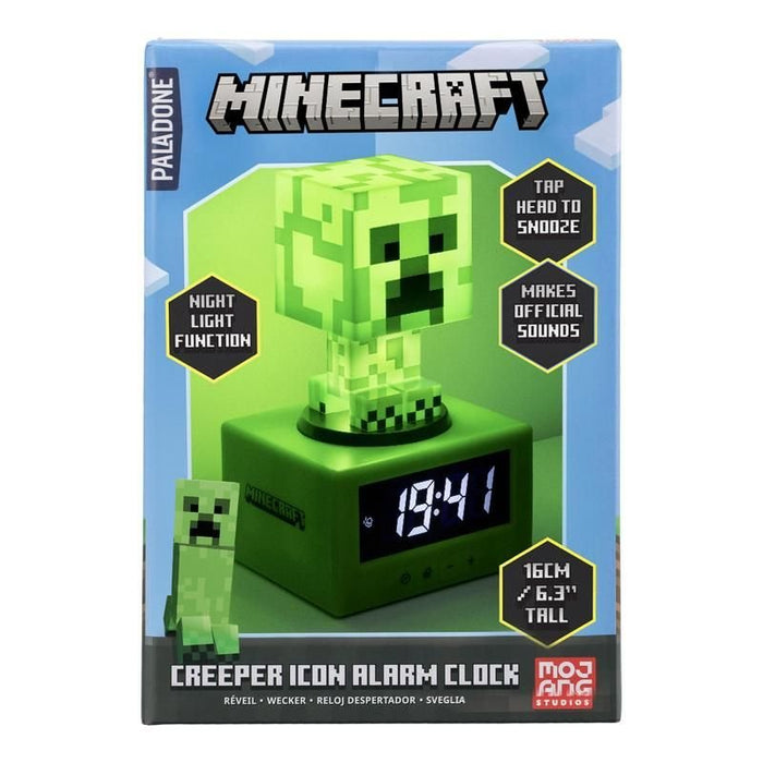 Reloj Alarma Paladone Minecraft Creeper