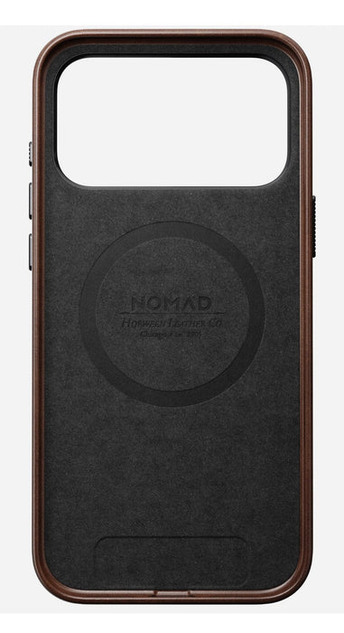 Nomad Traditional Leather Case Funda Para Iphone 17 Pro Max 17,5 Cm (6.9") Marrón