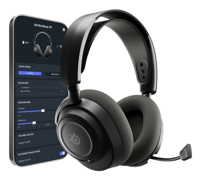 Steelseries Arctis Nova 7p Gen 2 Auriculares Inalámbrico Diadema Juego Bluetooth Negro