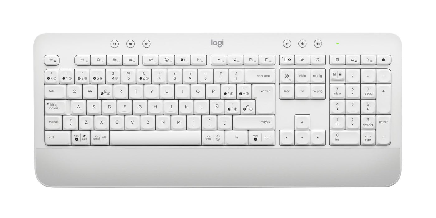 EAN 97855179692 - Logitech 920-011019 teclado Ratón incluido Oficina Bluetooth QWERTY Español Blanco imagen 3