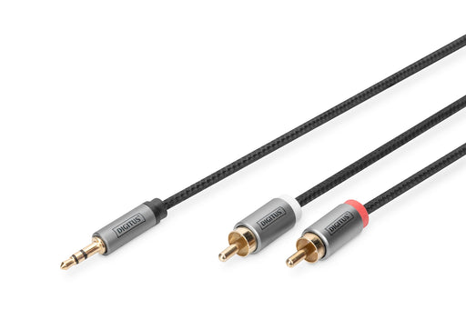 EAN 4016032481348 - Digitus DB-510330-018-S cable de audio 1,8 m 2 x RCA Negro imagen 1
