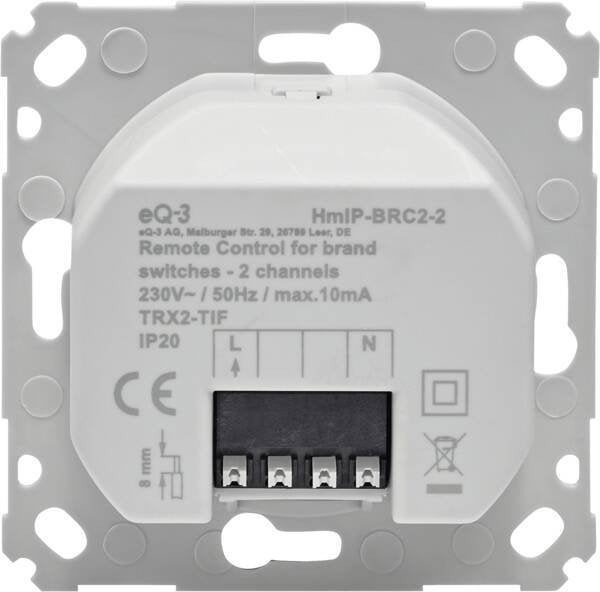 Eq-3 Ag Homematic Ip Wandtaster Para Markenschalter 2-Vías Brc2-2