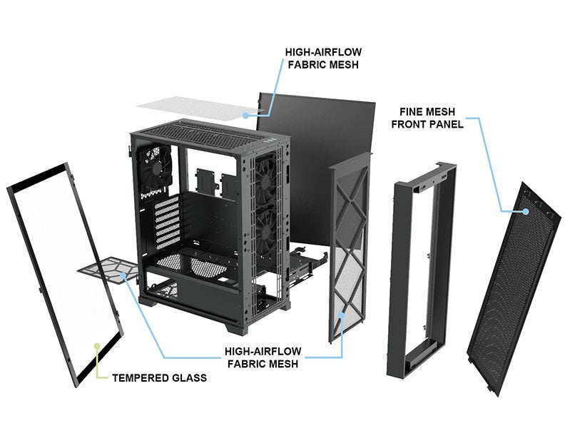 EAN 4710562740783 - Montech AIR 1000 LITE Midi Tower Negro imagen 8