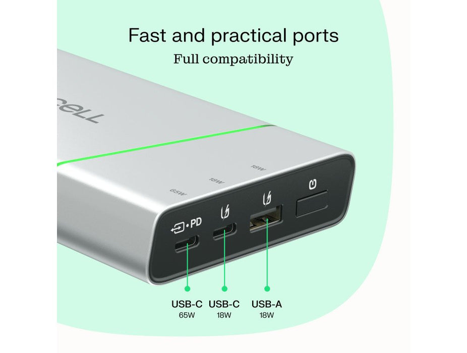 EAN 5904326374959 - Green Cell PBPLGC20P batería externa Ión de litio 20800 mAh Aluminio, Negro, Verde, Gris claro, Plata imagen 10