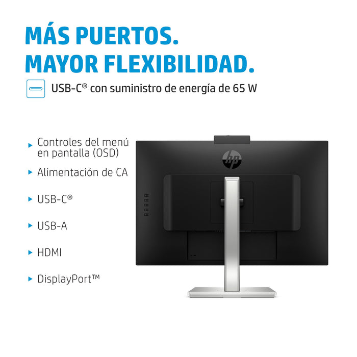 EAN 5715063337745 - HP E27m G4 QHD USB-C Conferencing Monitor pantalla para PC 68,6 cm (27") 2560 x 1440 Pixeles Quad HD LCD  imagen 3